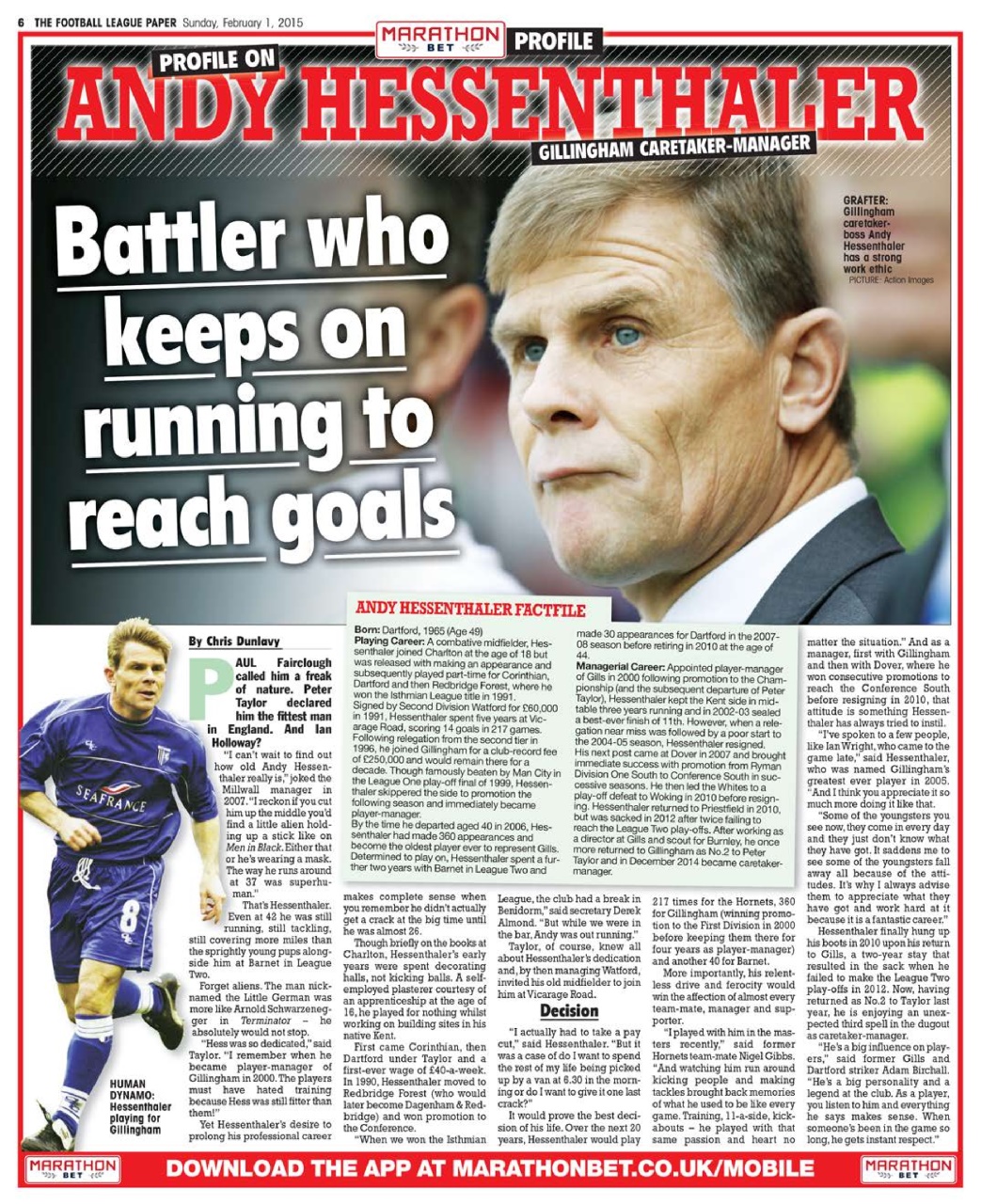 The Football League Paper Preview Pages