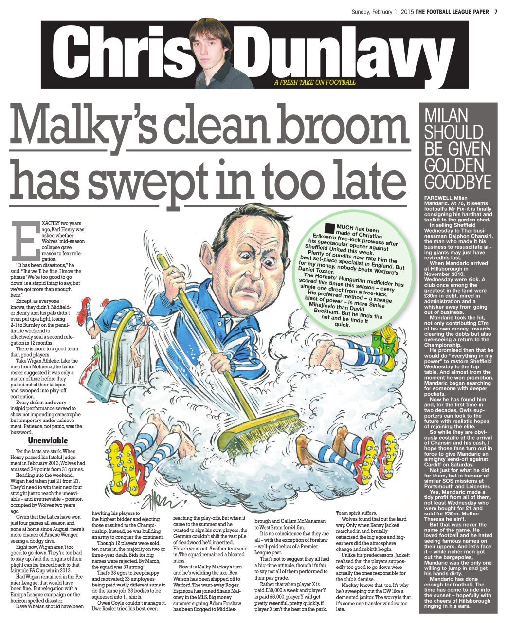 The Football League Paper Preview Pages