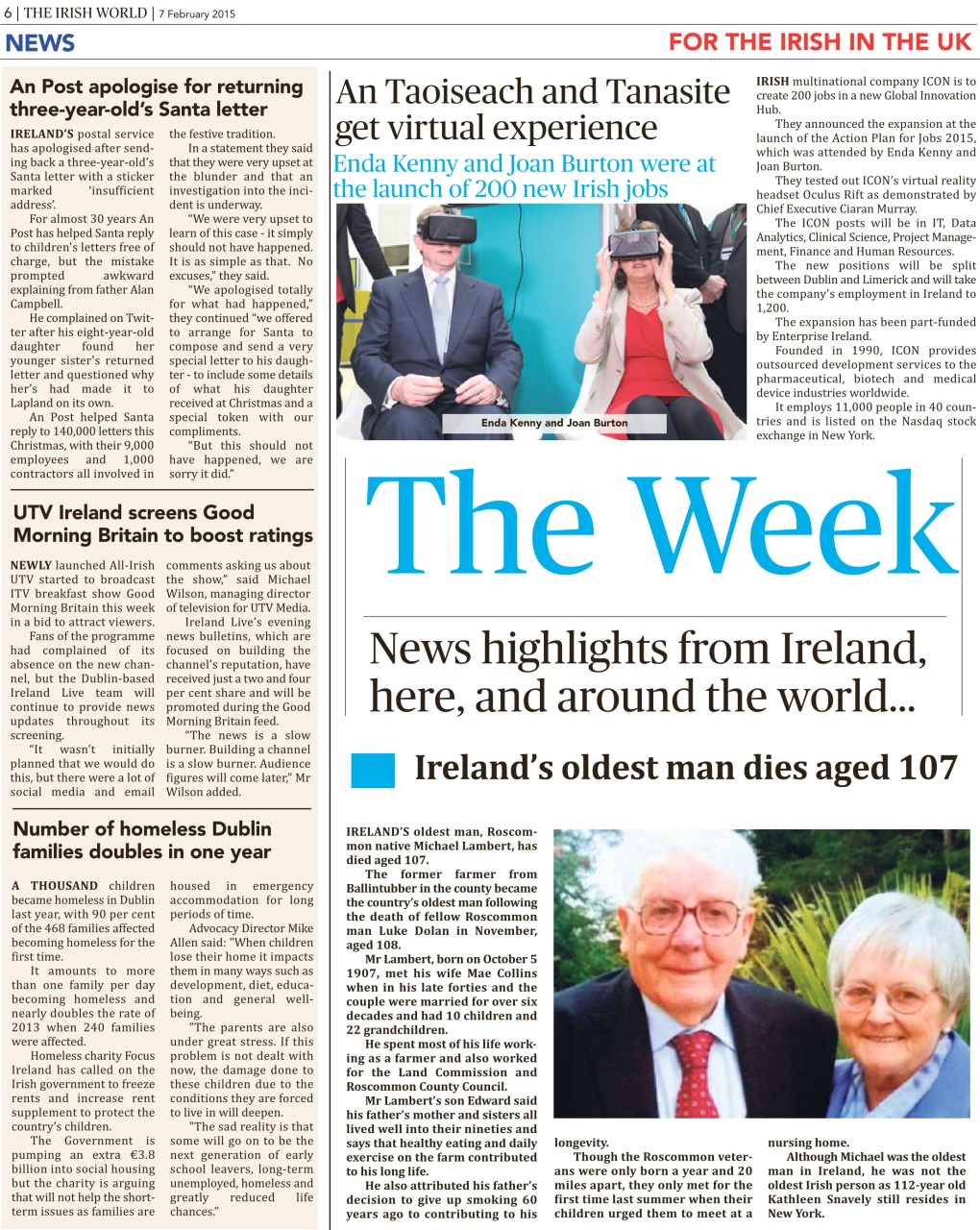 Irish World Preview Pages