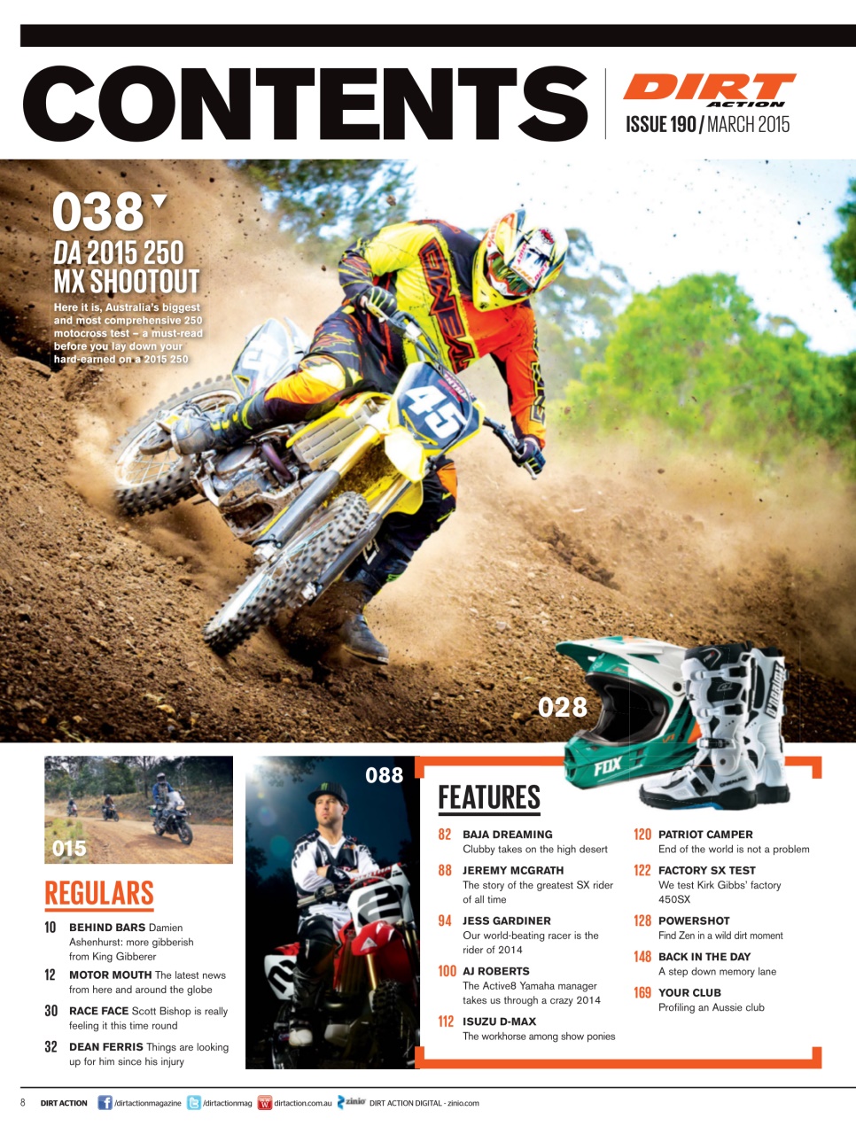 Dirt Action Preview Pages
