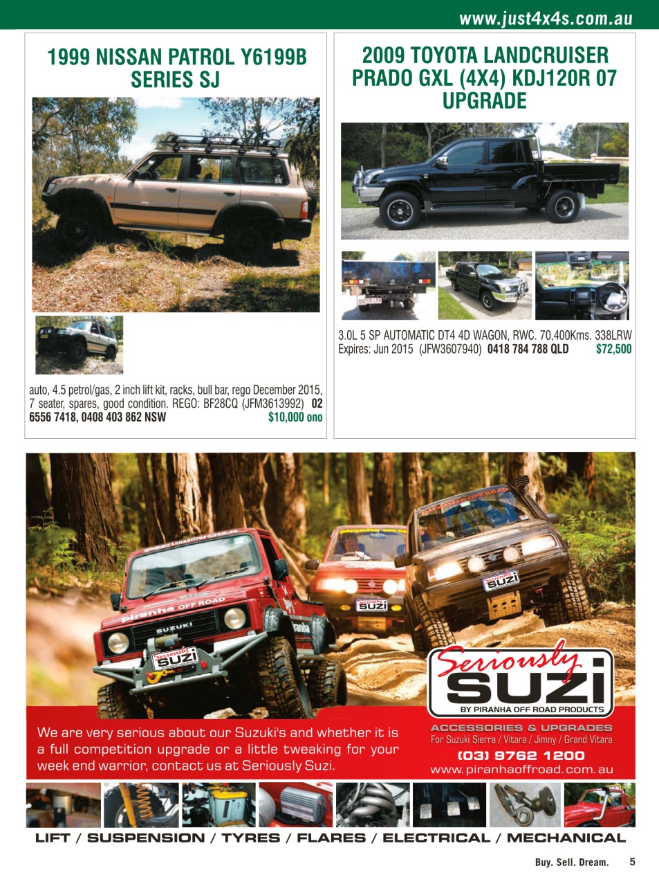 JUST 4X4S Preview Pages