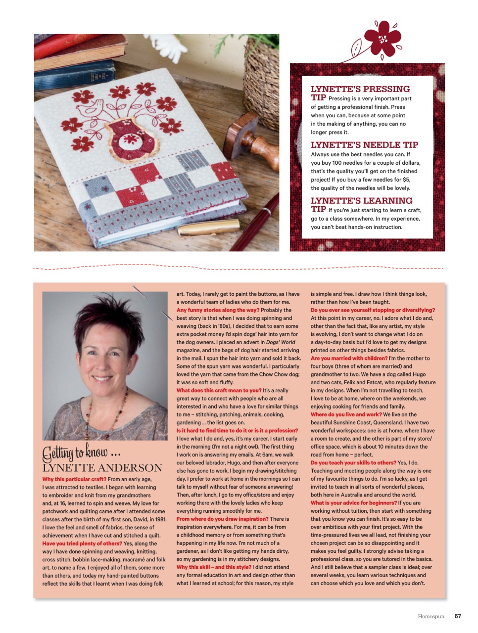 Homespun Preview Pages