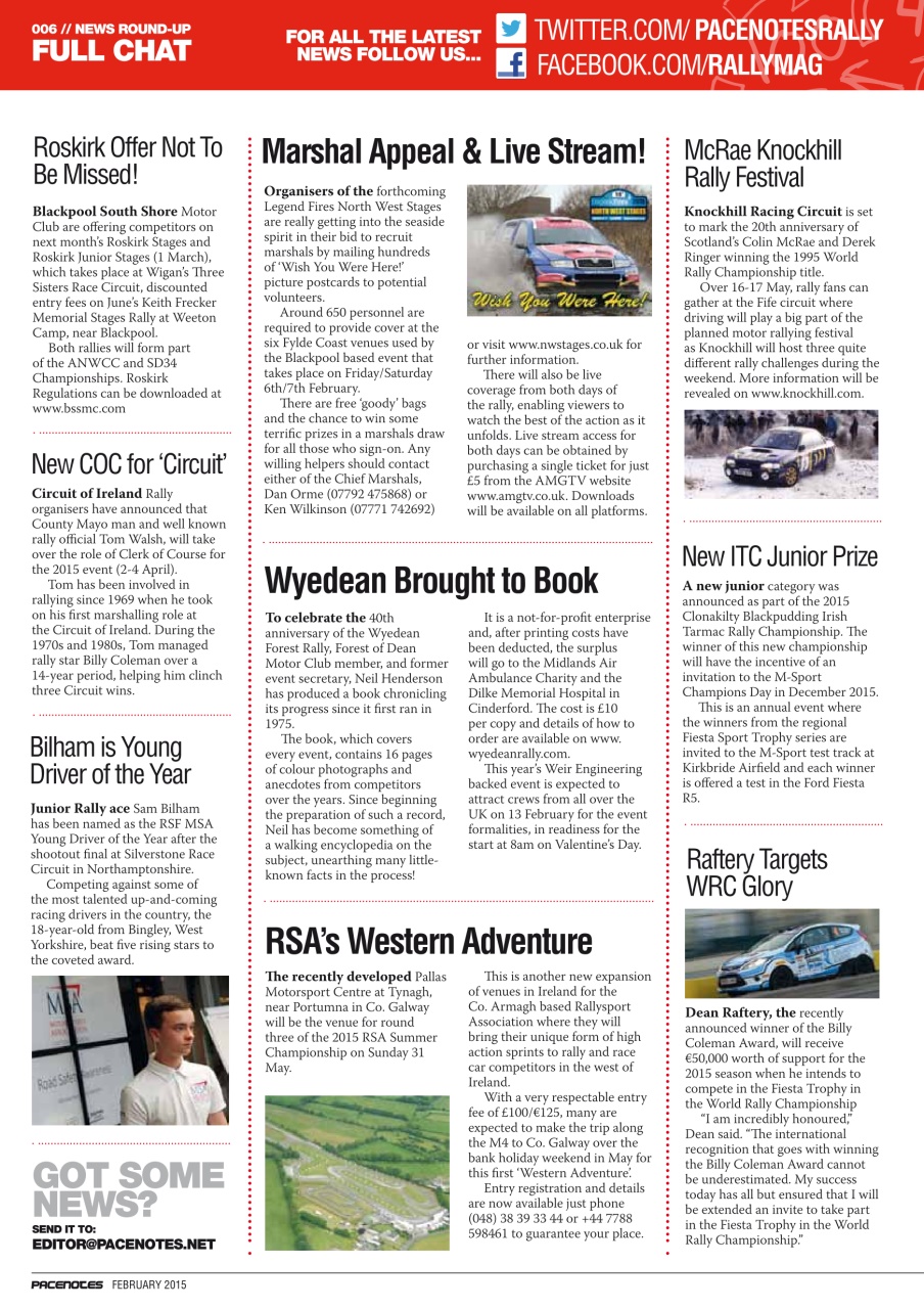 Pacenotes Rally magazine Preview Pages