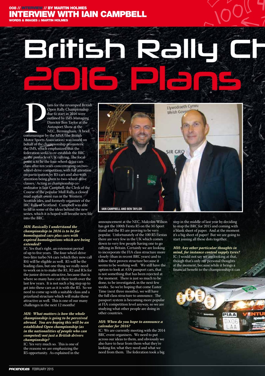 Pacenotes Rally magazine Preview Pages