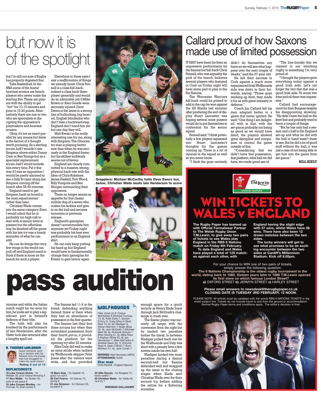 The Rugby Paper Preview Pages