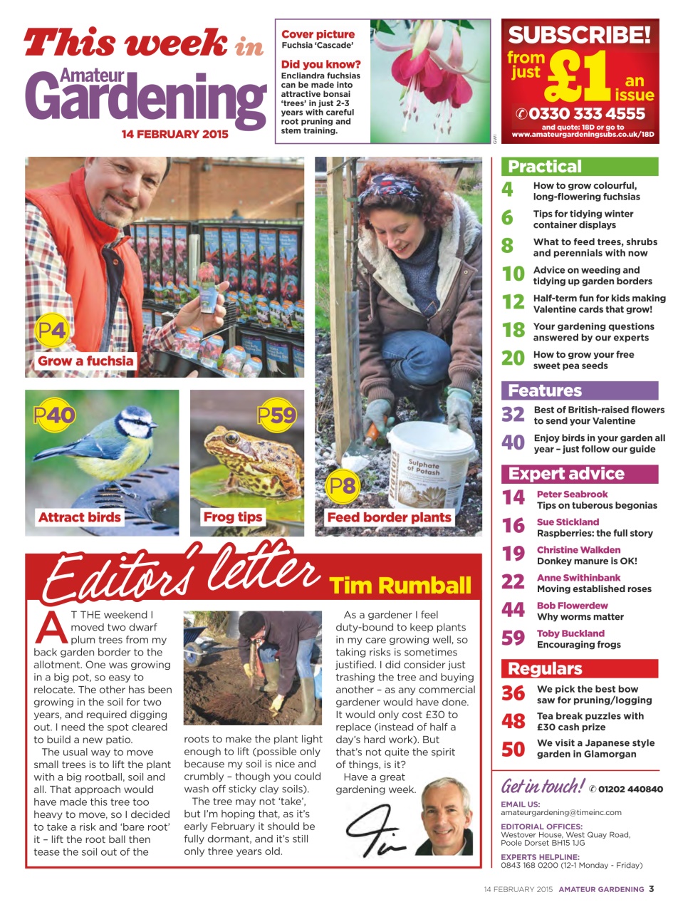 Amateur Gardening Preview Pages