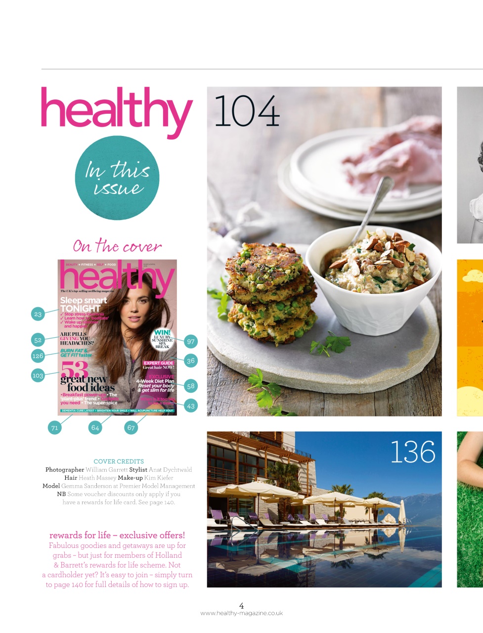 Healthy Magazine Preview Pages