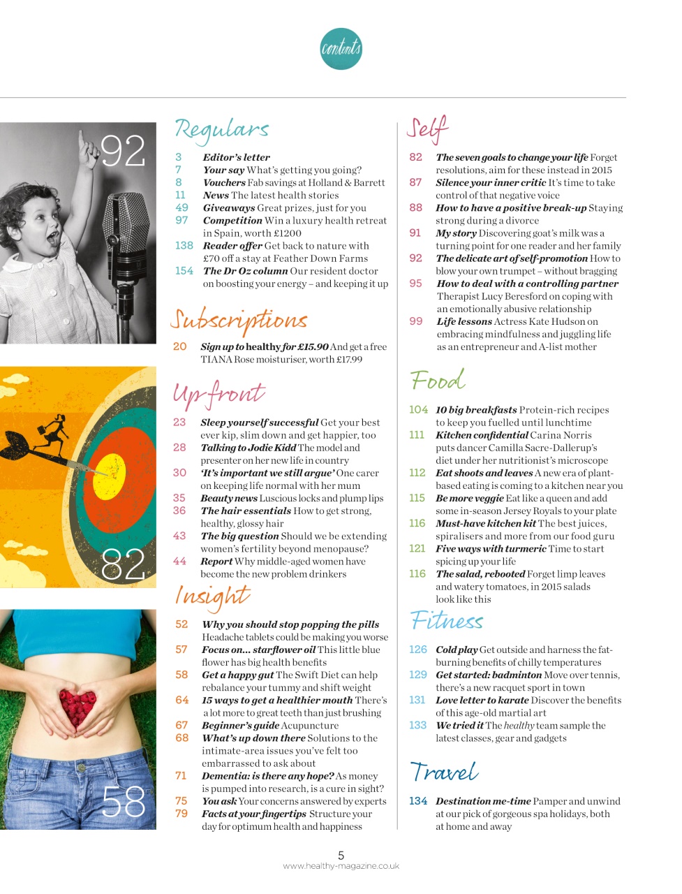 Healthy Magazine Preview Pages