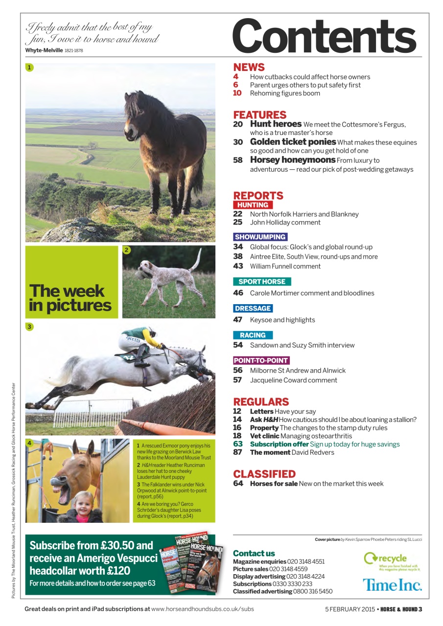 Horse & Hound Preview Pages