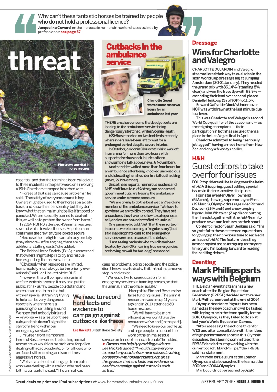 Horse & Hound Preview Pages