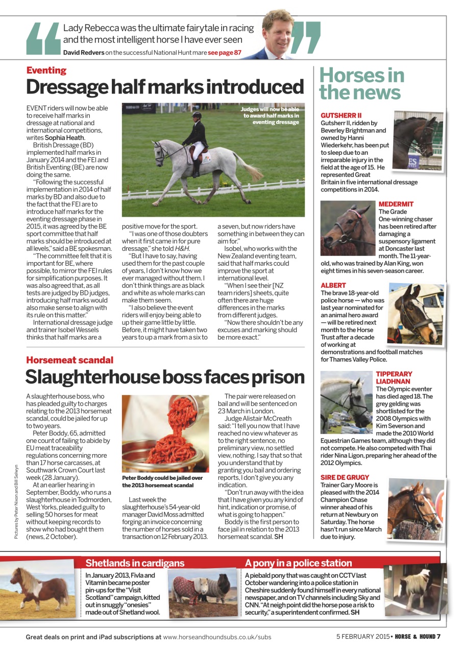 Horse & Hound Preview Pages