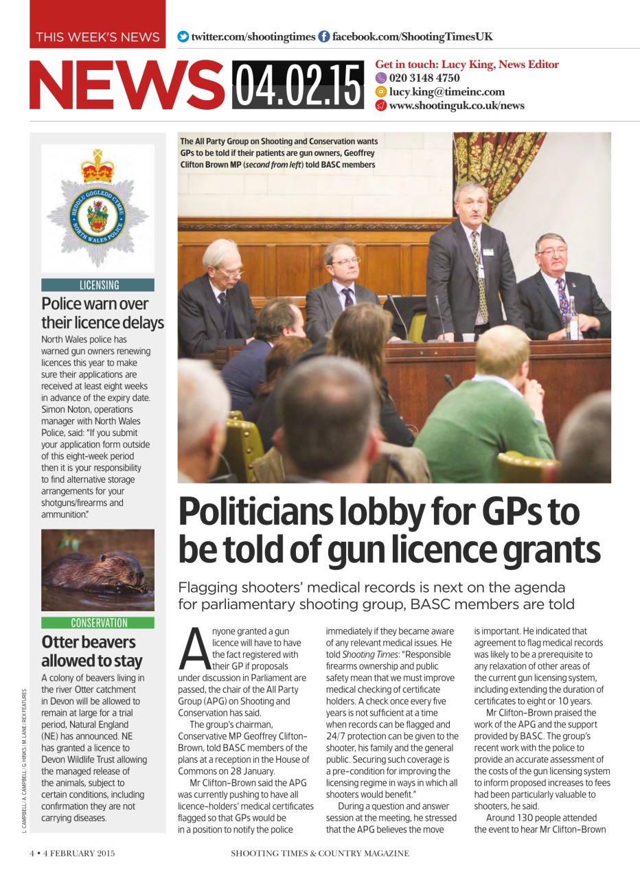 Shooting Times & Country Preview Pages