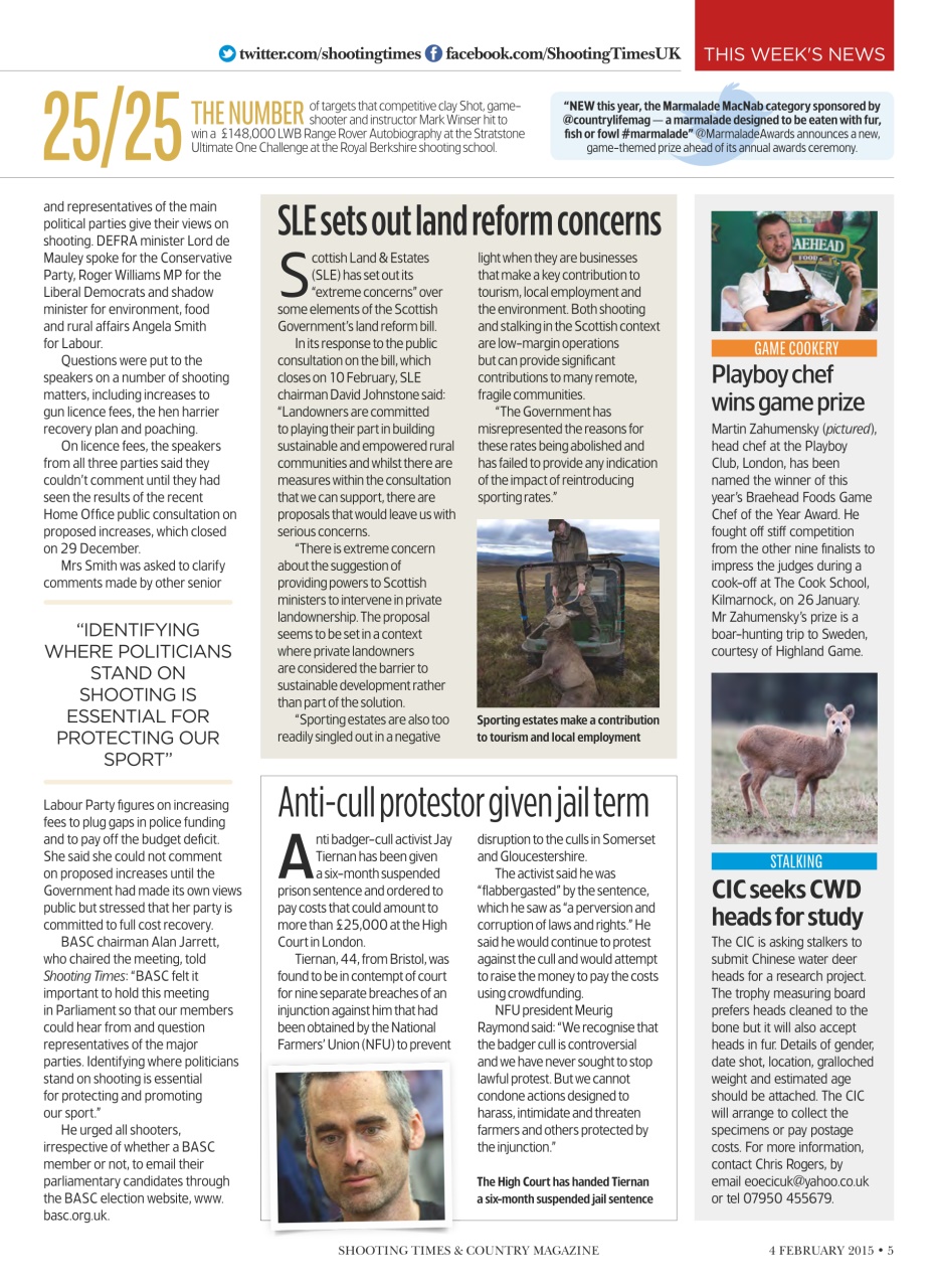 Shooting Times & Country Preview Pages