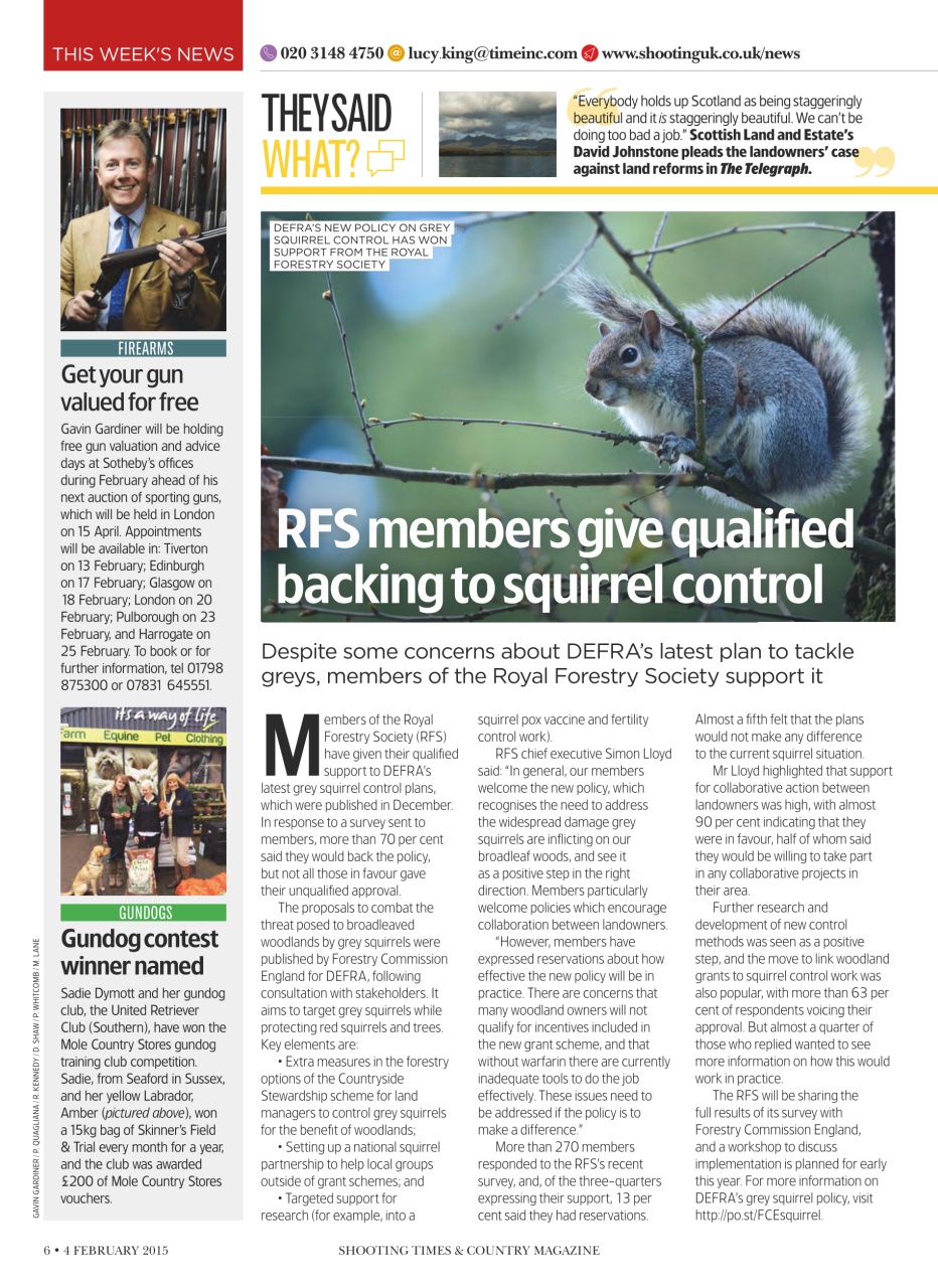 Shooting Times & Country Preview Pages