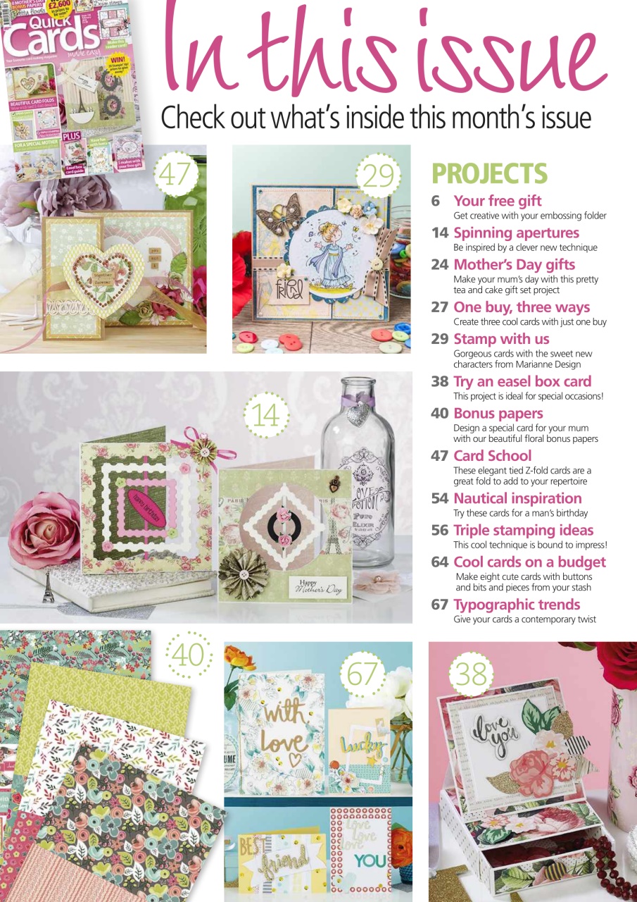 Quick Cards Made Easy Preview Pages