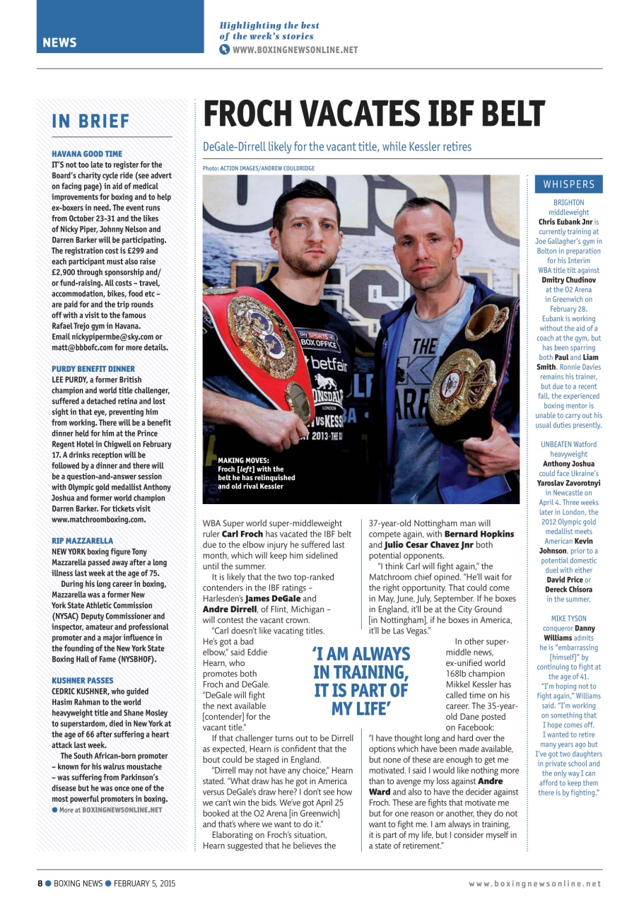 Boxing News Preview Pages