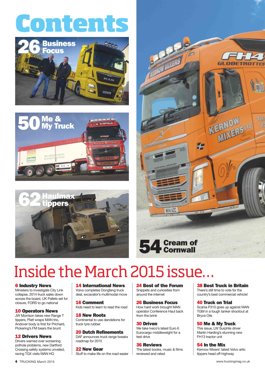 Trucking Magazine Preview Pages