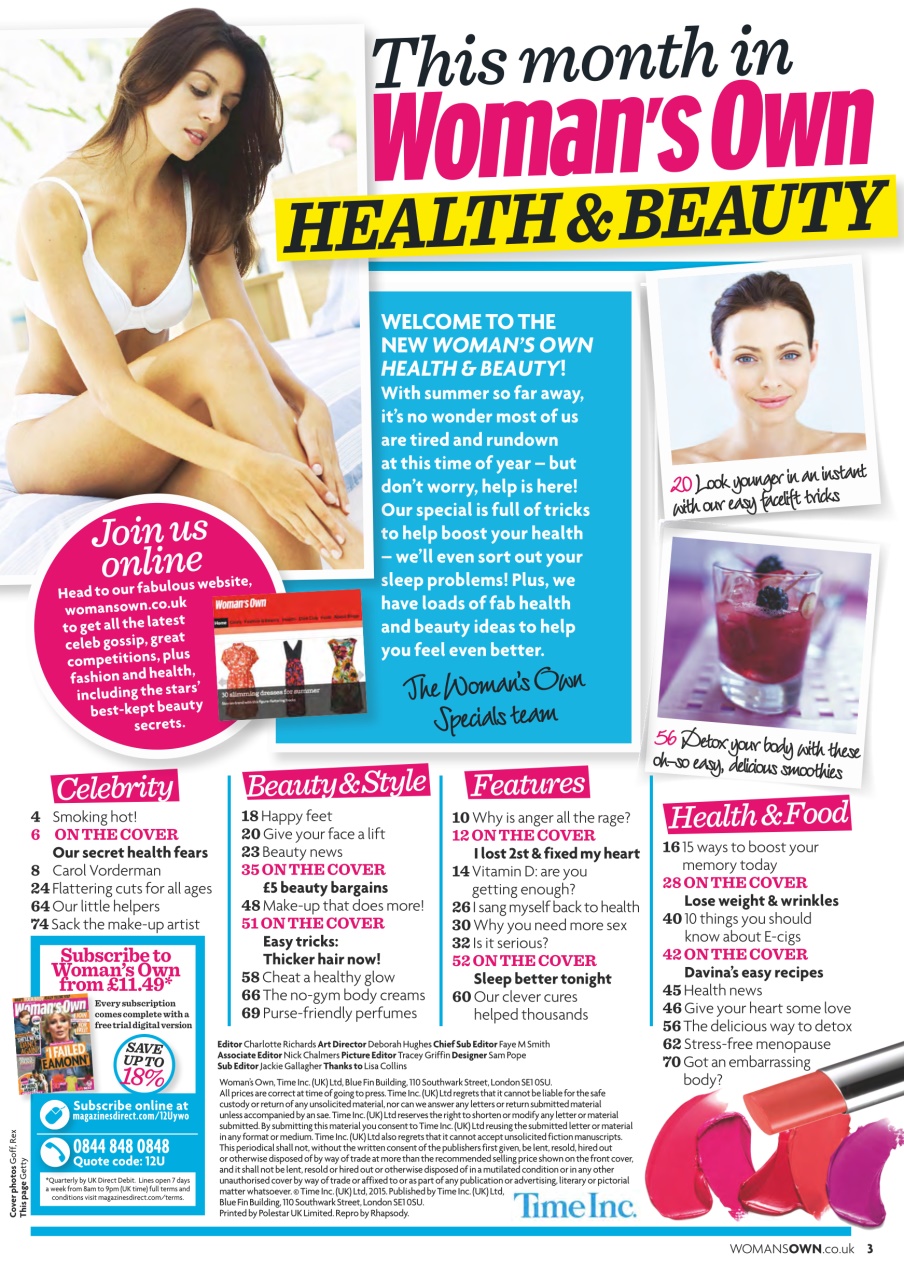 Woman's Own Lifestyle Special Preview Pages