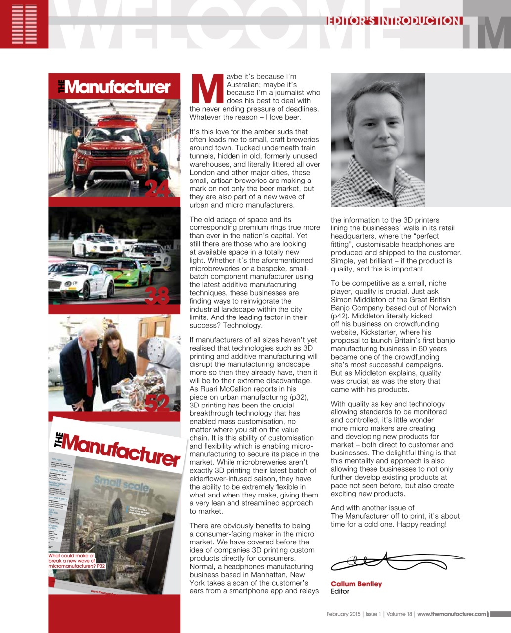 The Manufacturer Preview Pages
