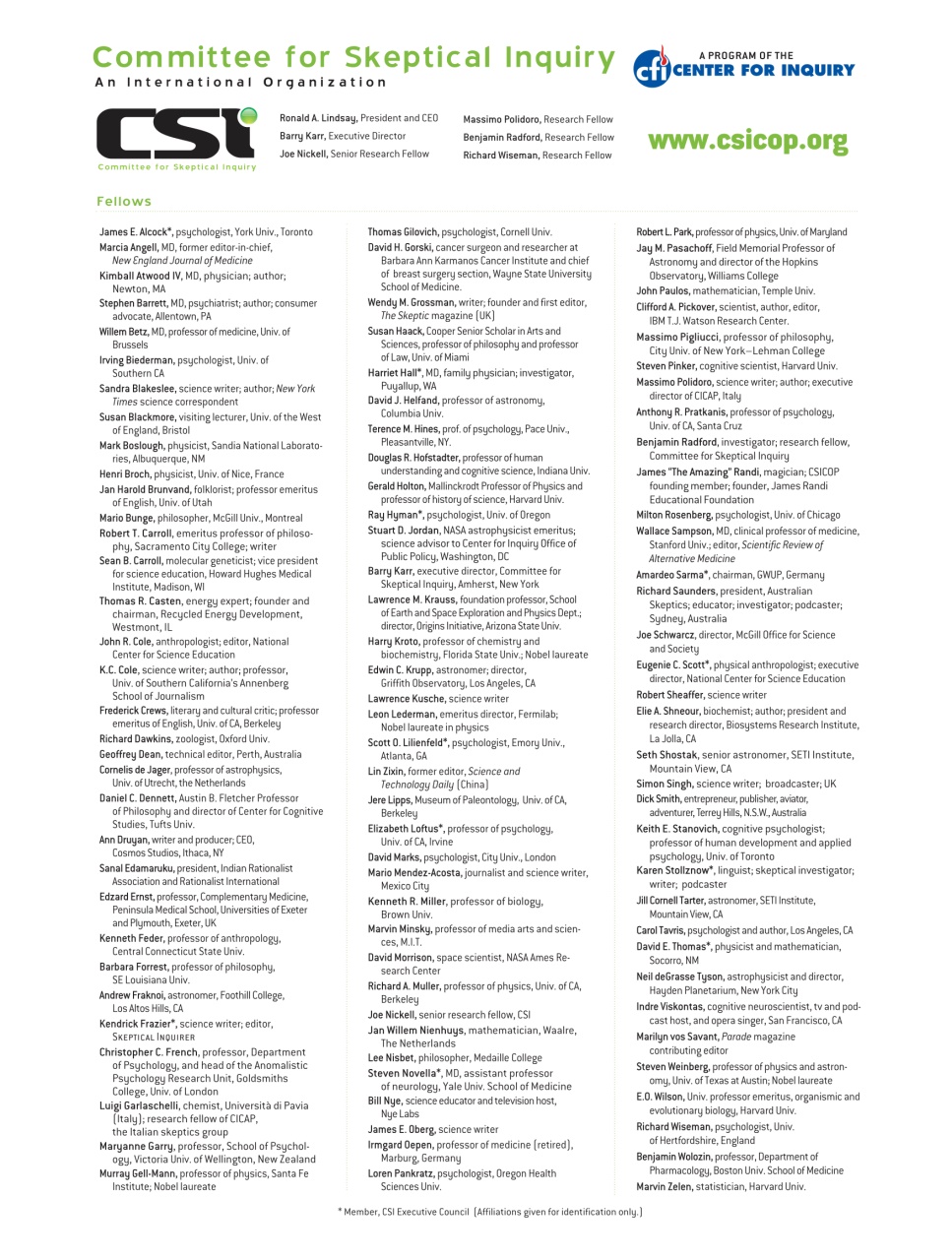 Skeptical Inquirer Preview Pages