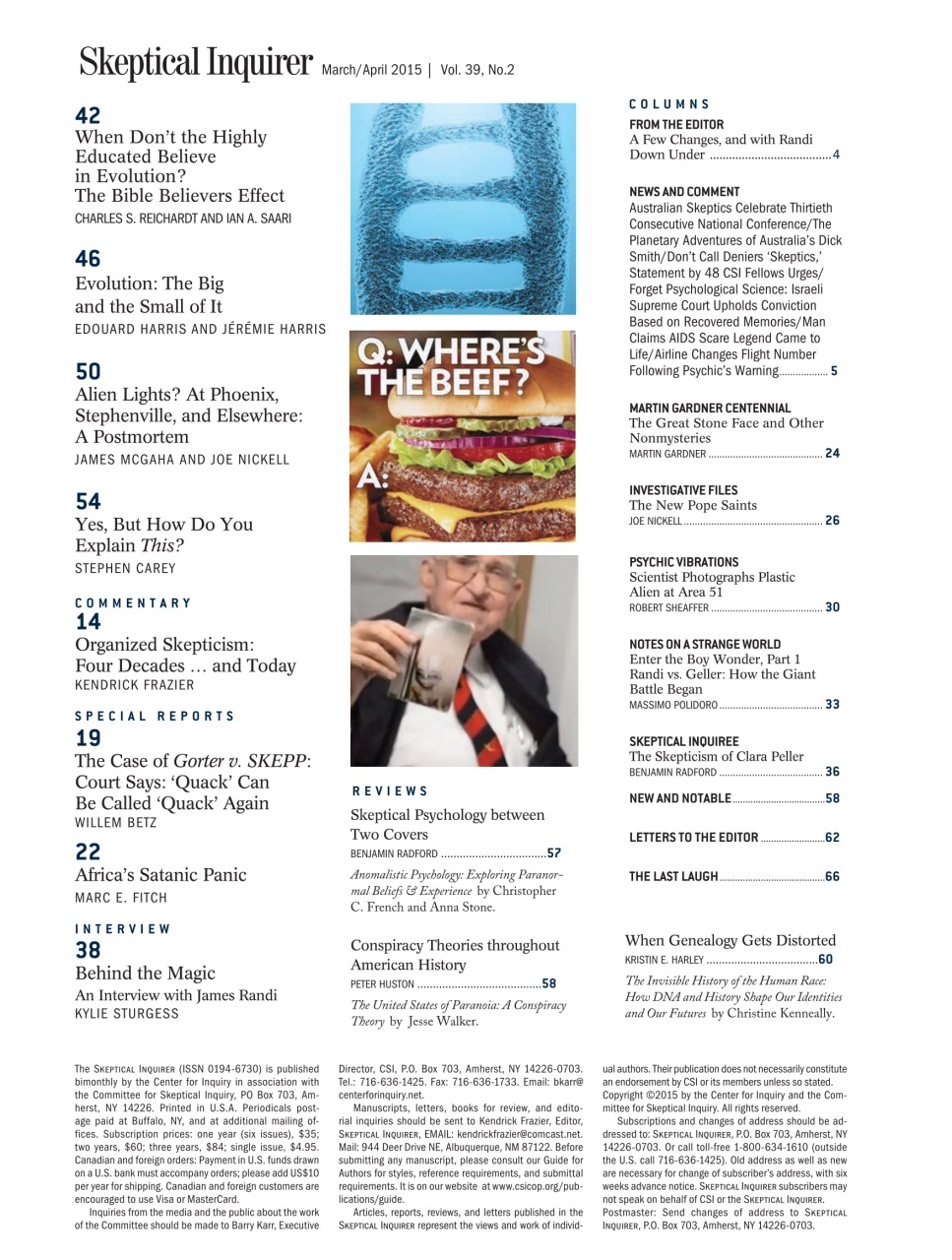 Skeptical Inquirer Preview Pages
