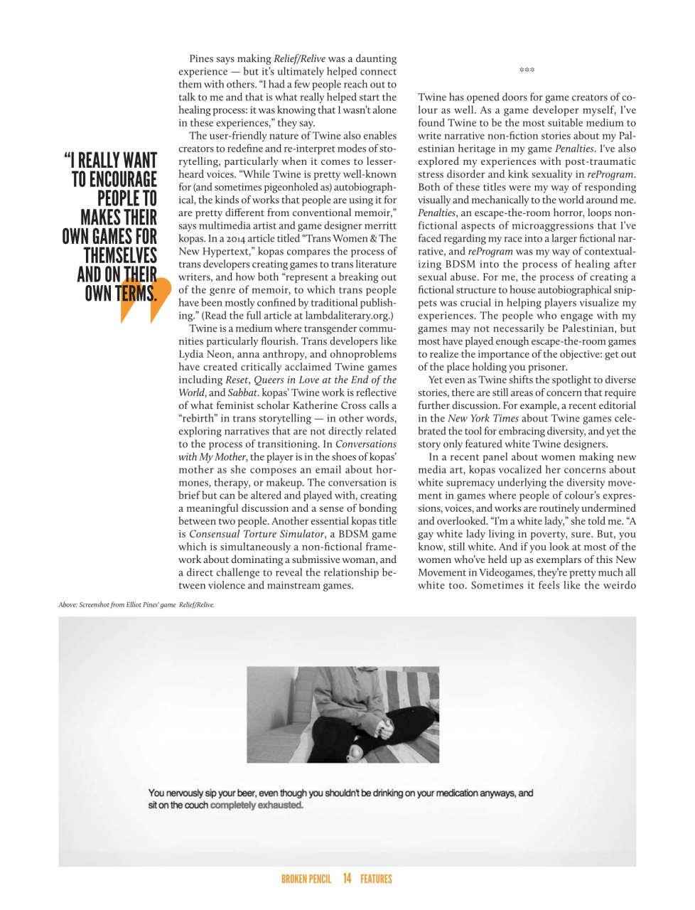 Broken Pencil Preview Pages