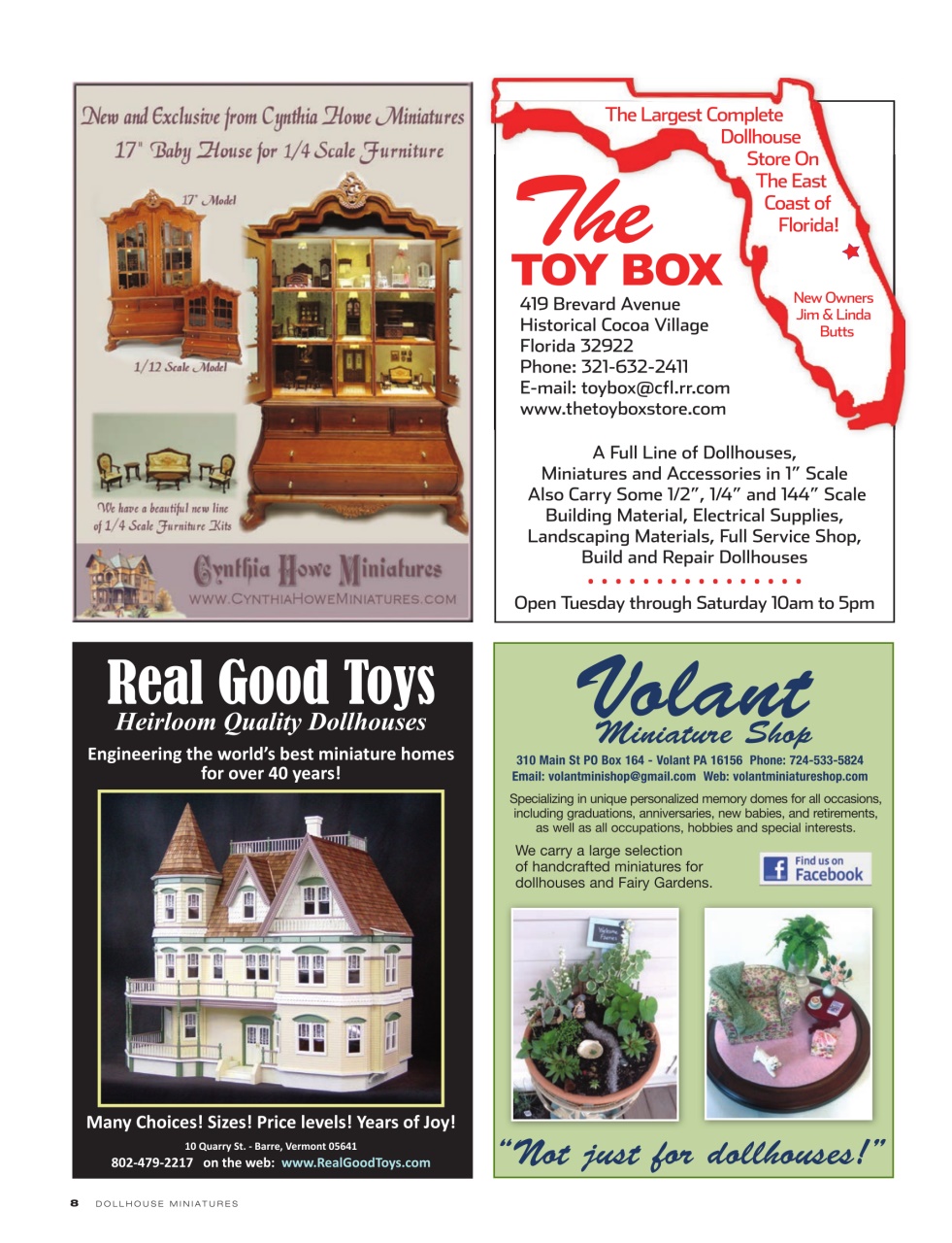 Dollhouse Miniatures Preview Pages