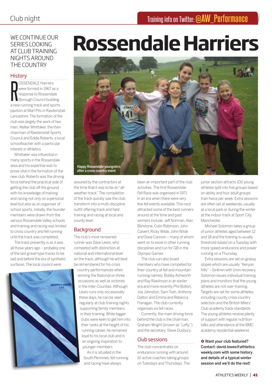 AW – Athletics Weekly Magazine Preview Pages