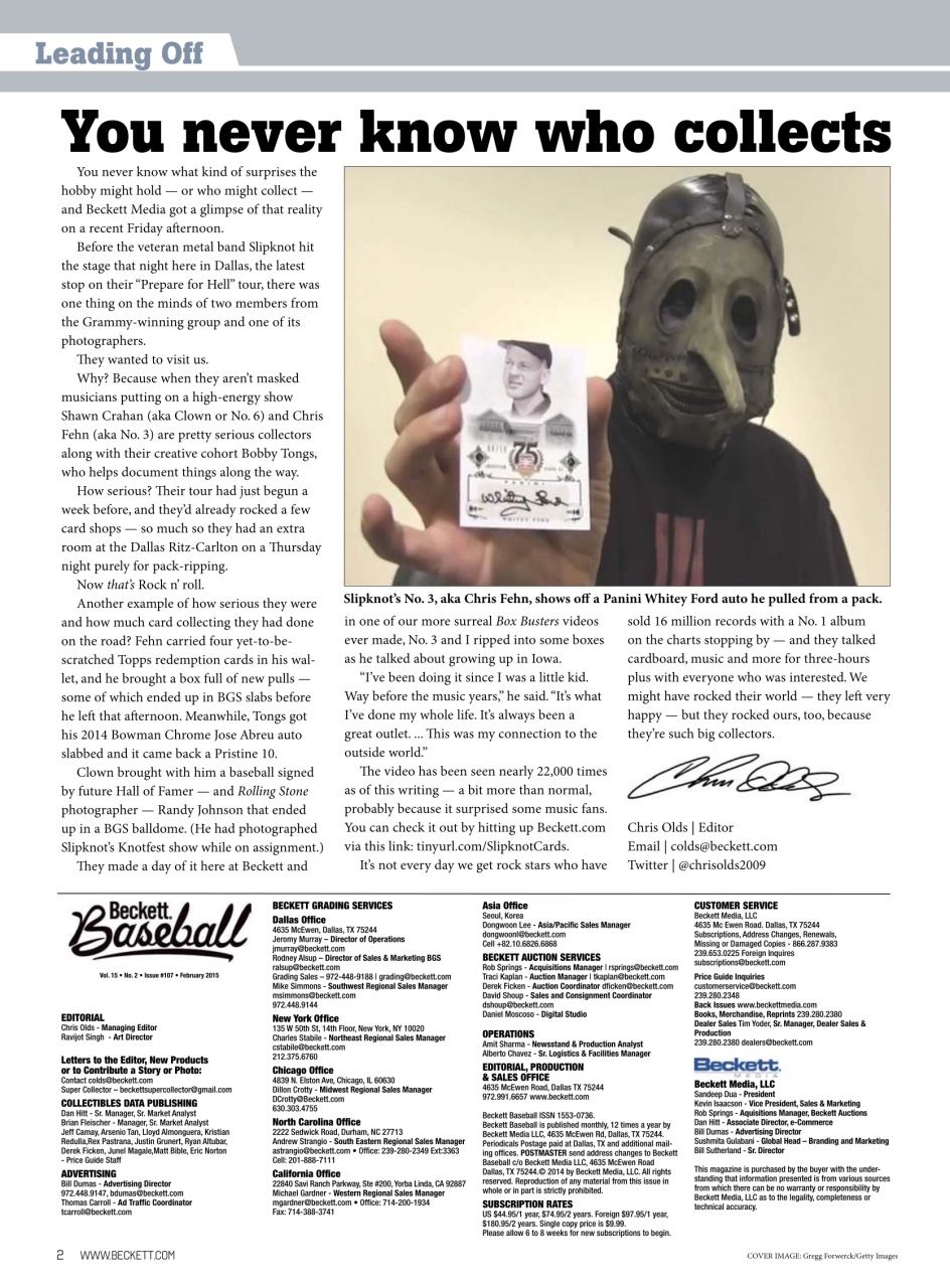 Beckett Baseball Magazine Preview Pages