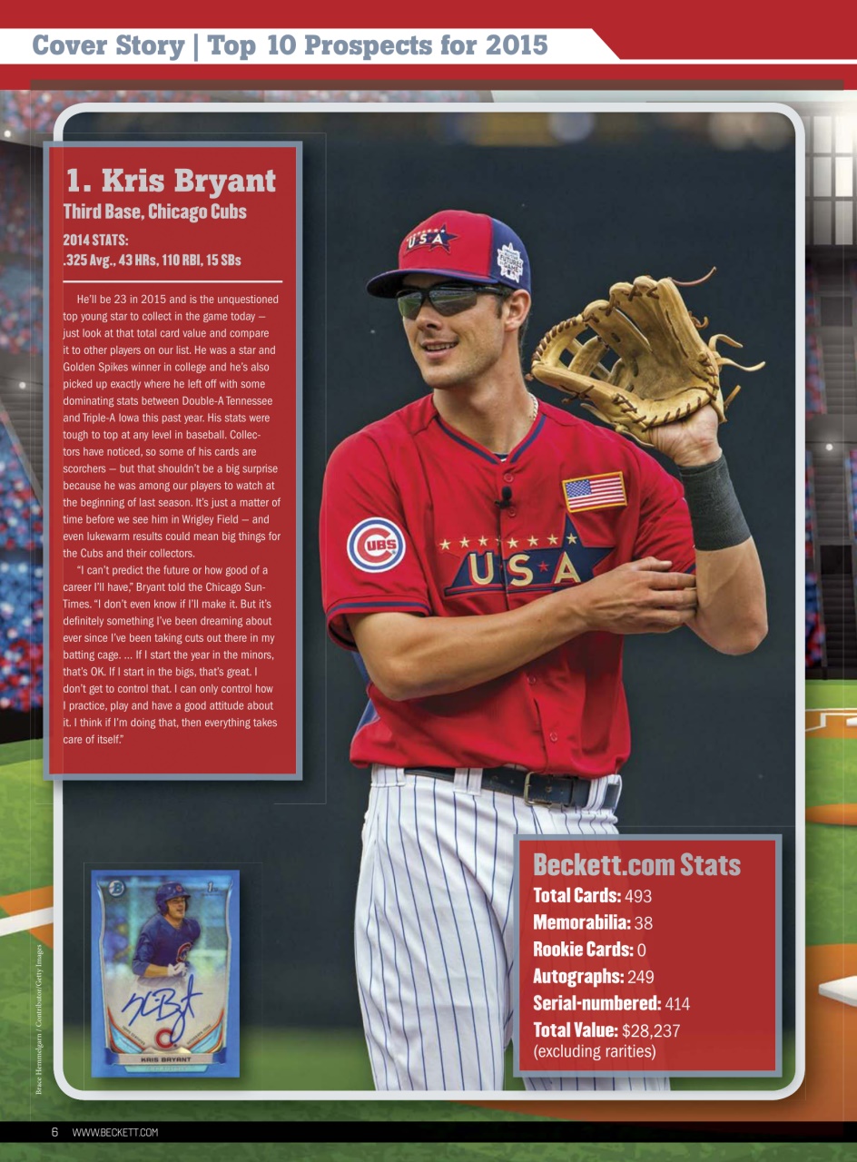 Beckett Baseball Magazine Preview Pages