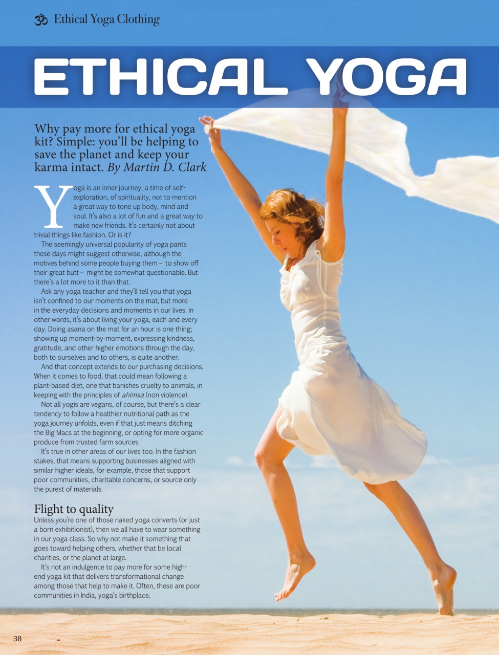 OM Yoga Magazine Preview Pages