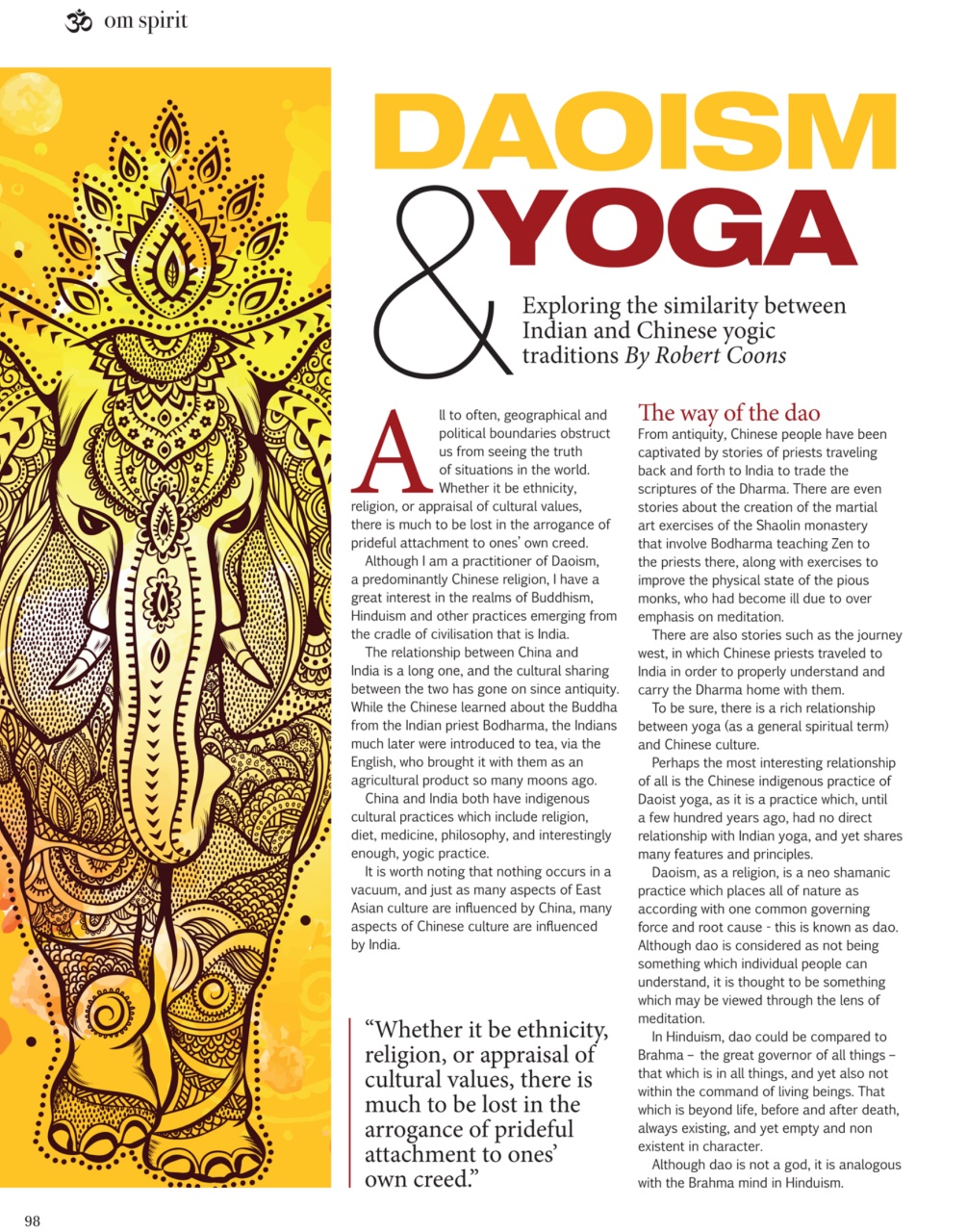 OM Yoga Magazine Preview Pages