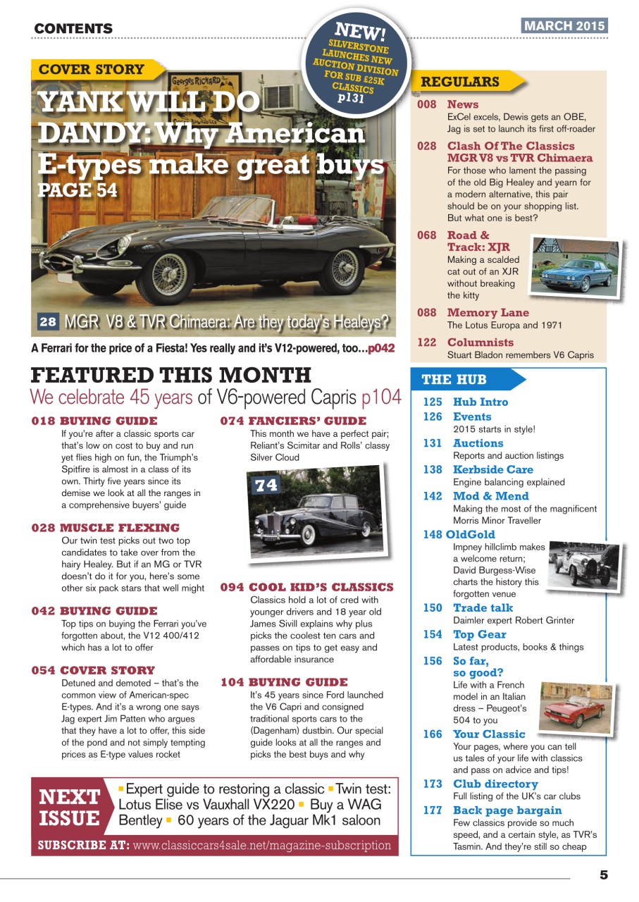 Classic Motoring Preview Pages