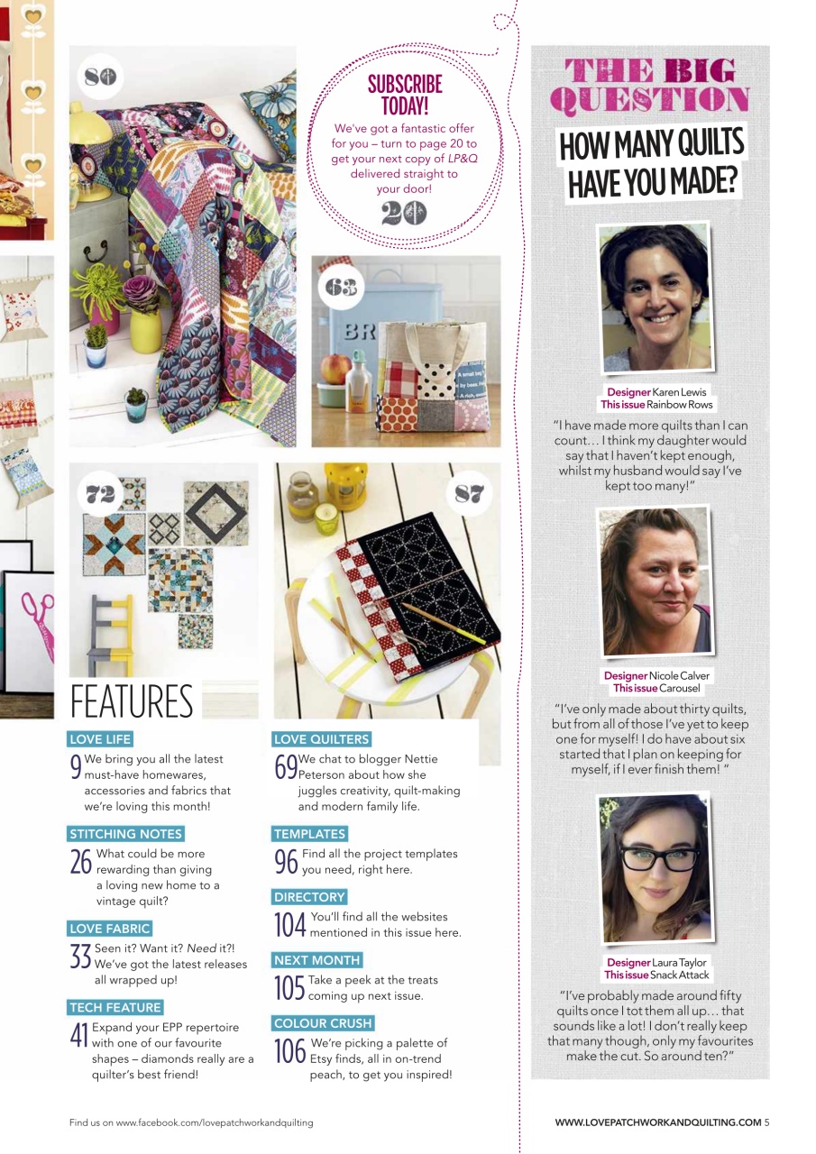 Love Patchwork & Quilting Preview Pages