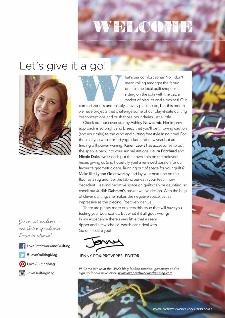 Love Patchwork & Quilting Preview Pages