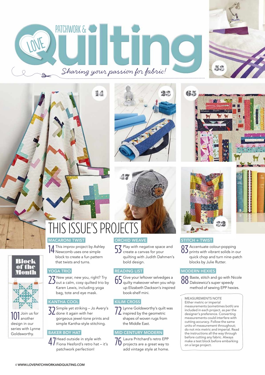 Love Patchwork & Quilting Preview Pages
