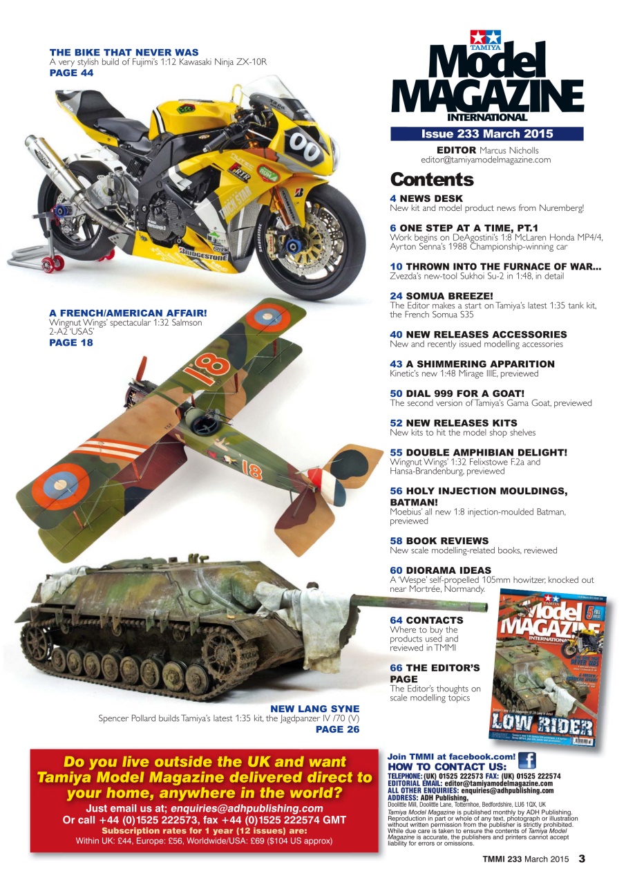 Tamiya Model Magazine Preview Pages
