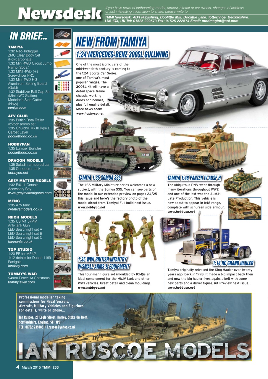 Tamiya Model Magazine Preview Pages