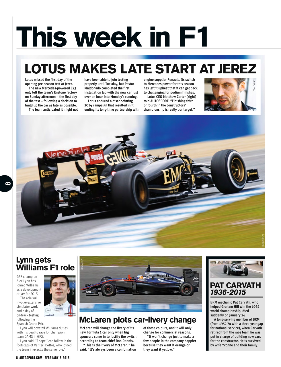 Autosport Preview Pages