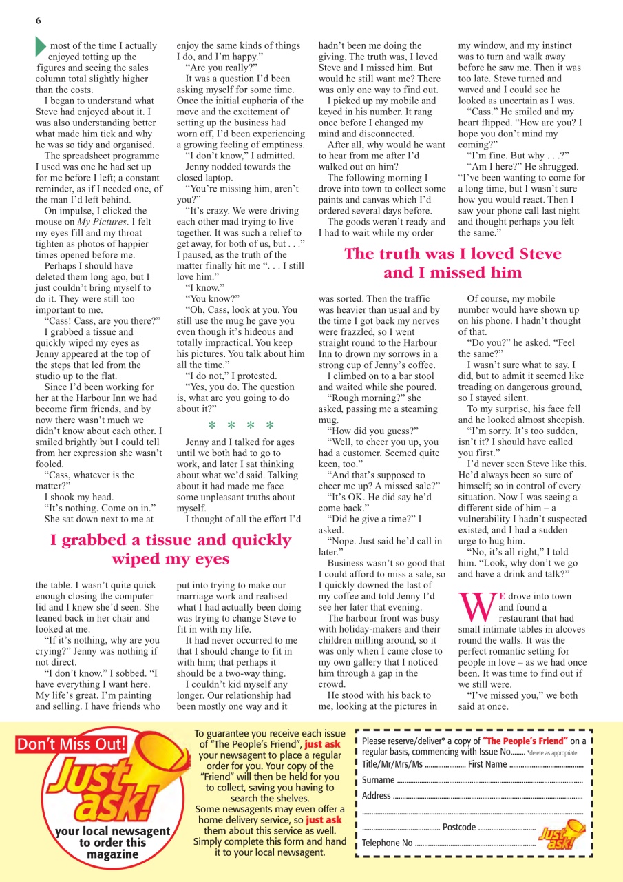 The People’s Friend Preview Pages