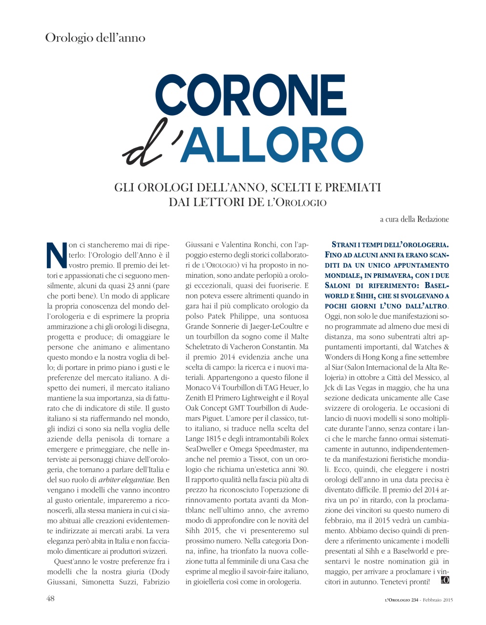 L'Orologio Preview Pages