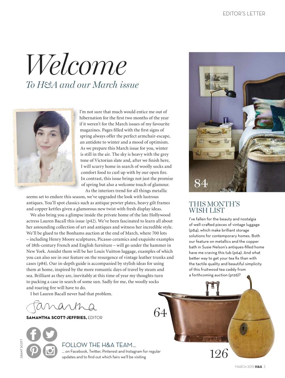 Homes & Antiques Magazine Preview Pages