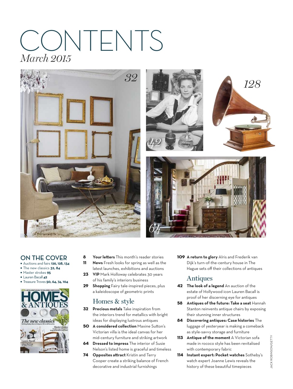 Homes & Antiques Magazine Preview Pages