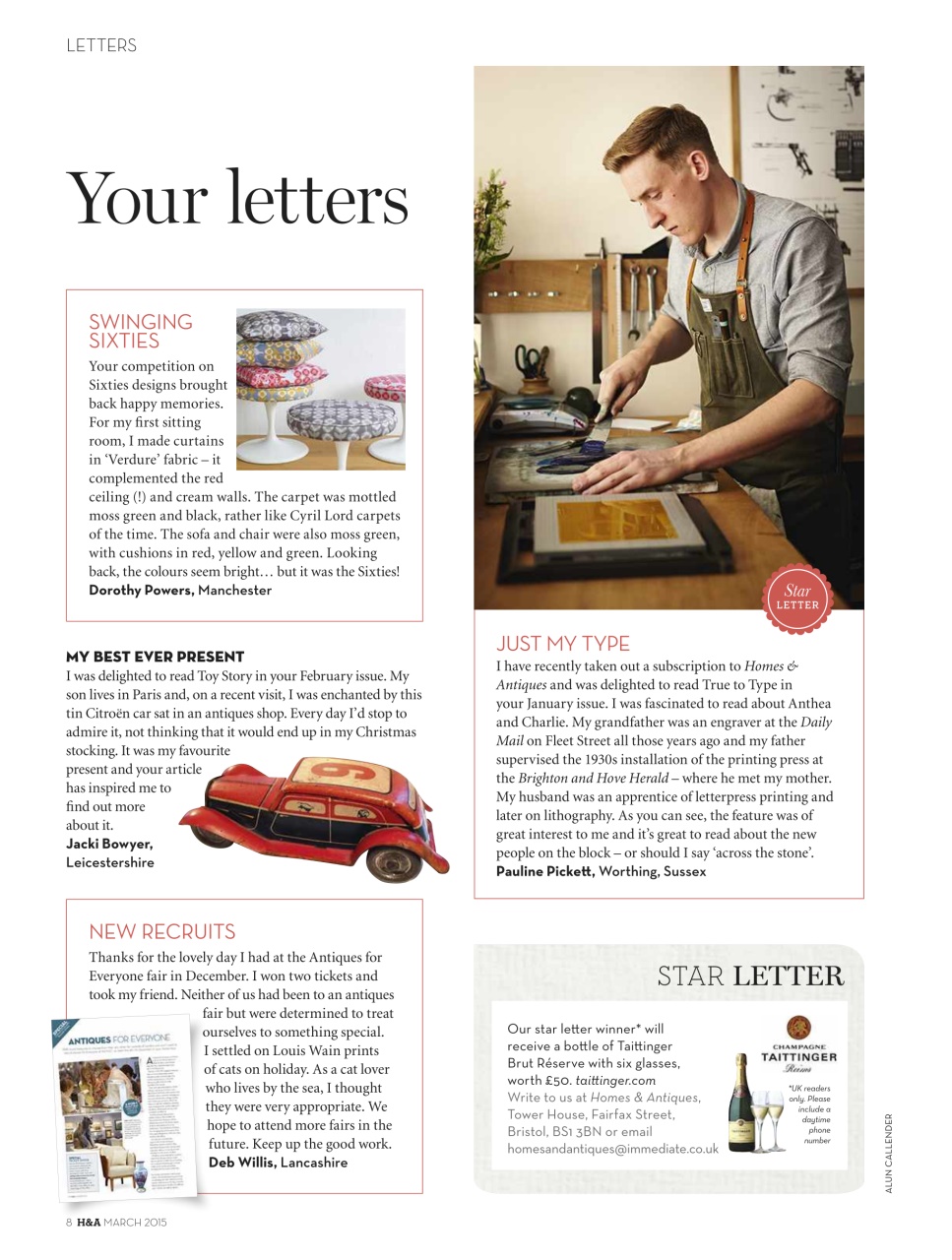 Homes & Antiques Magazine Preview Pages