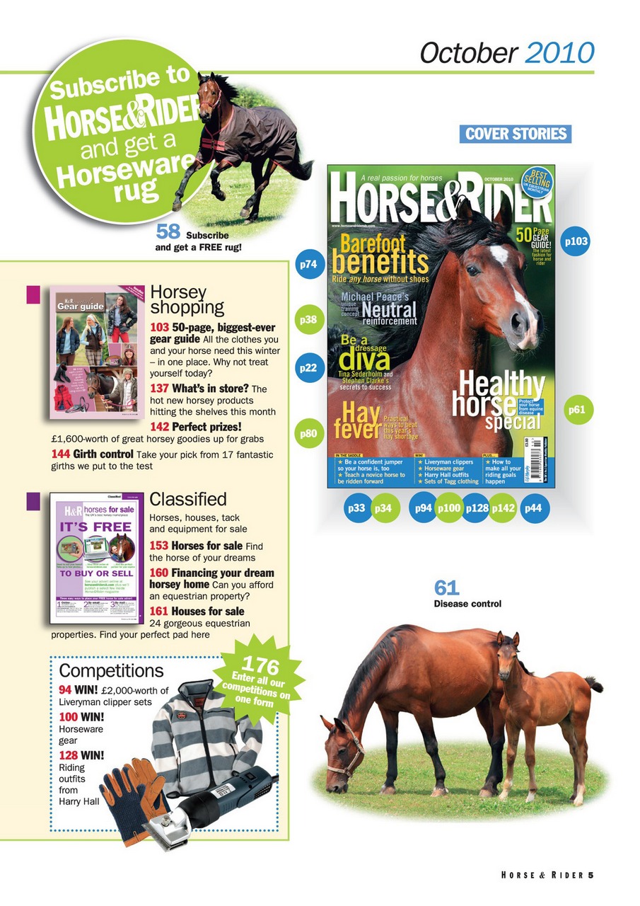 Horse&Rider Magazine - UK equestrian magazine for Horse and Rider Preview Pages
