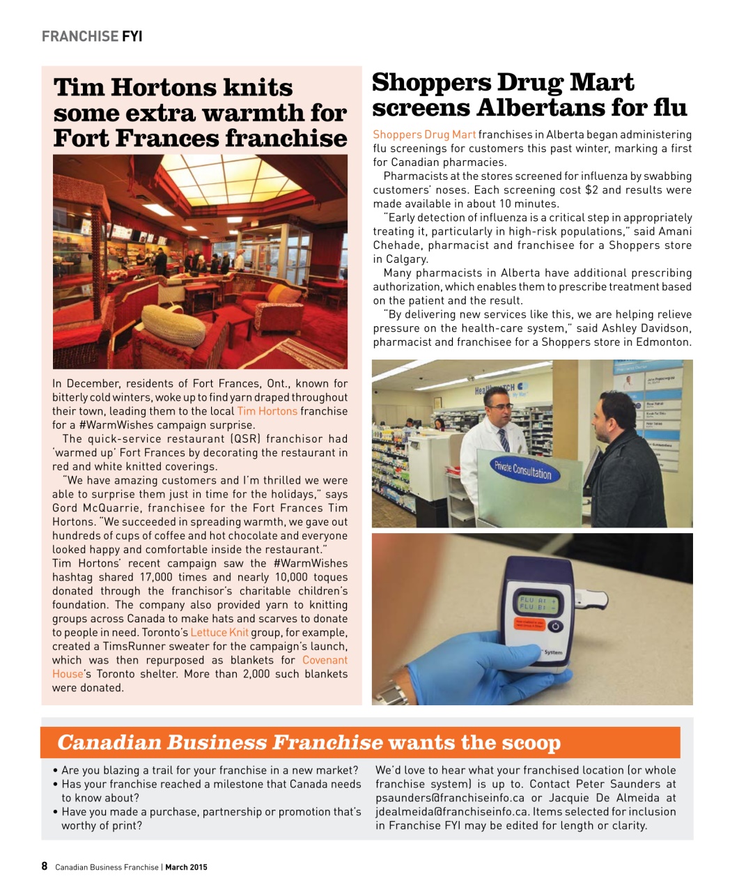 Canadian Business Franchise Preview Pages