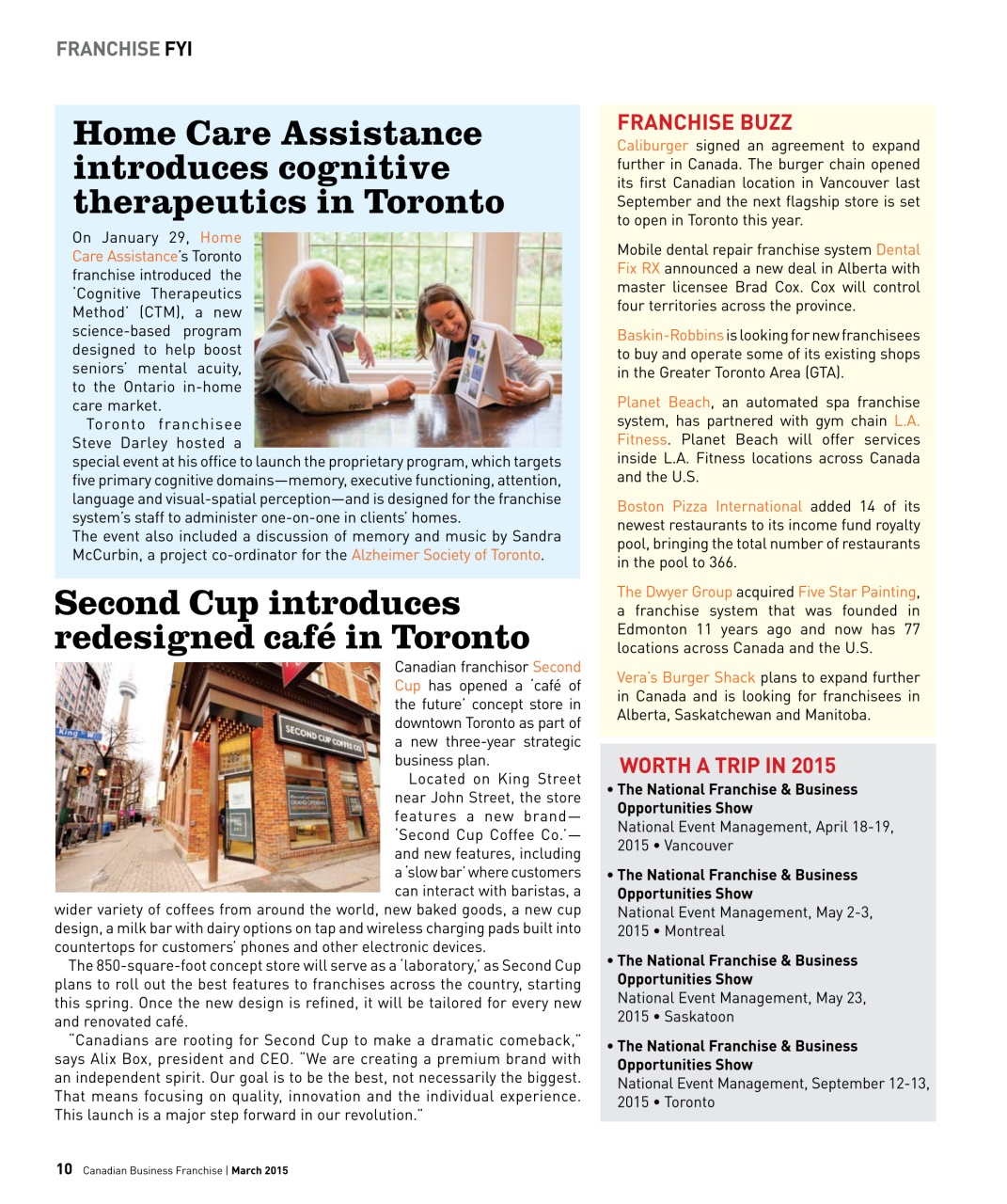 Canadian Business Franchise Preview Pages