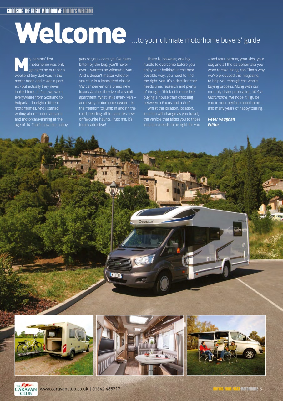Buying Your Perfect Motorhome Preview Pages