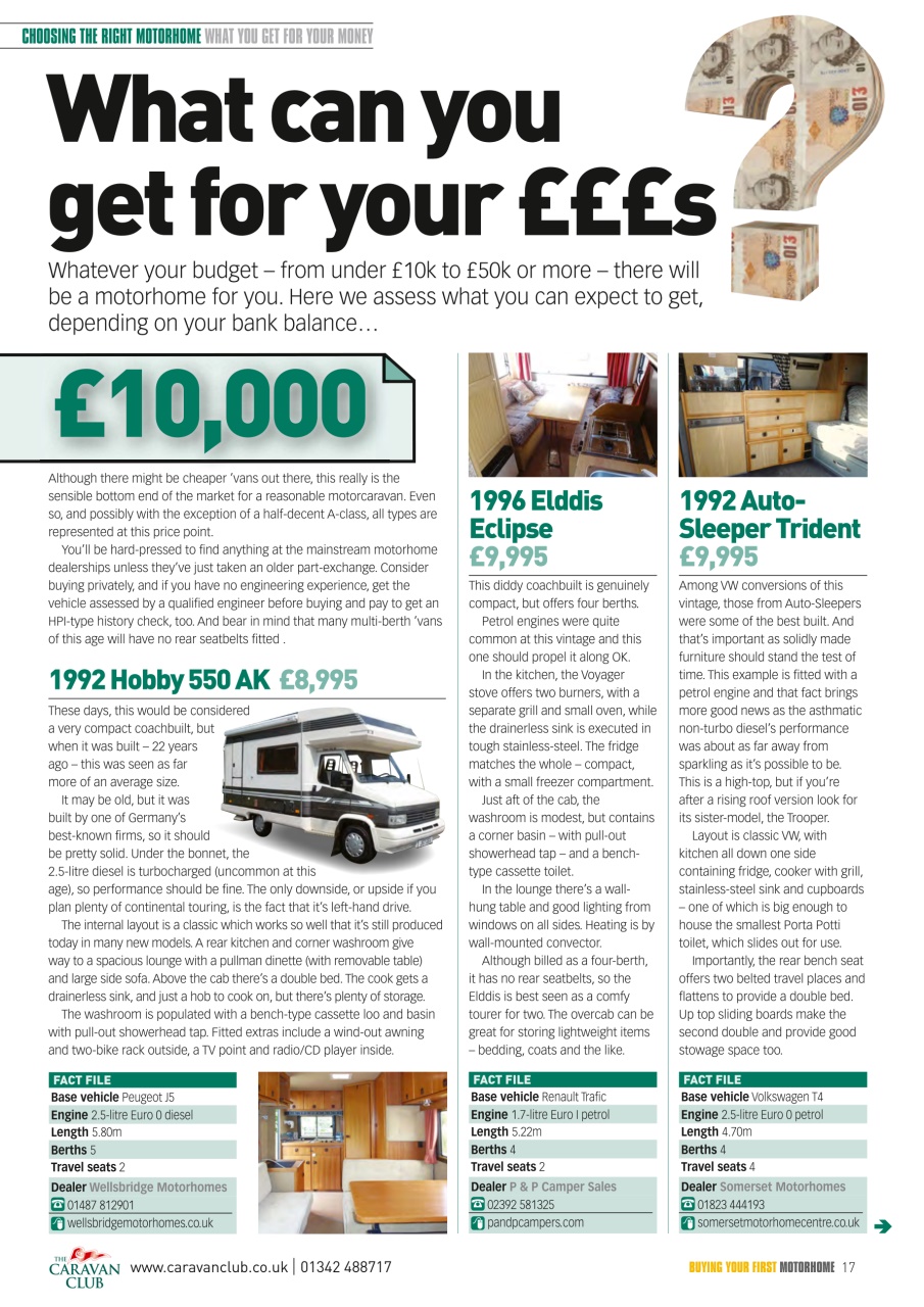 Buying Your Perfect Motorhome Preview Pages