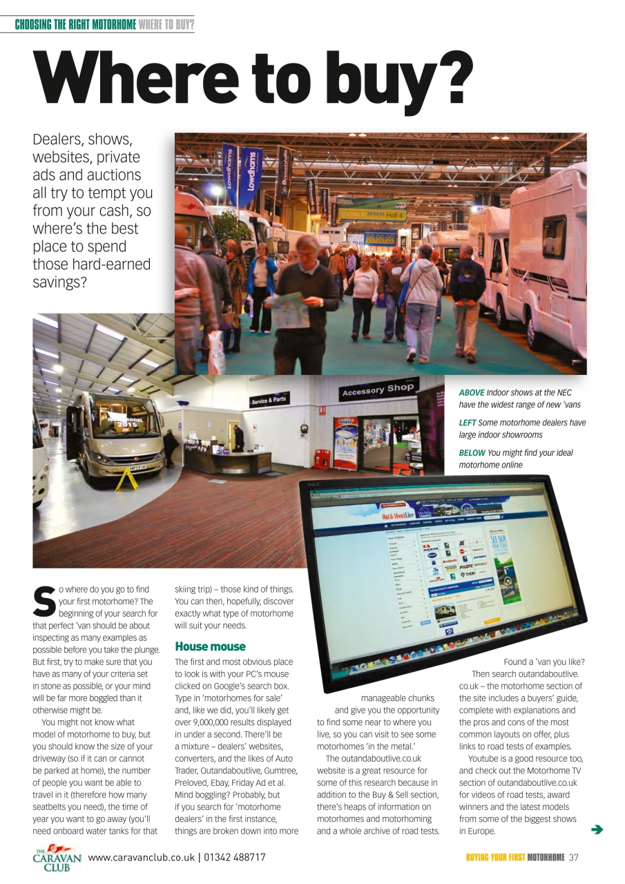 Buying Your Perfect Motorhome Preview Pages